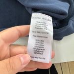 J Lindeberg Shirt Womens XXL Navy Blue Peter Washed Crepe Cotton Polo Shirt Photo 3