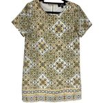 Lulus Dandy Lion yellow & cream short-sleeve shift dress size S Photo 0