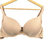 Torrid  42C Push-Up Plunge Bra Beige Lace Underwire Nude Padded Everyday Comfort Photo 0