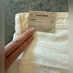 AG Adriano Goldschmied NWT AG Kora Wide Leg Raw Hem Jeans in Powder White Sz 31 $240 Photo 7