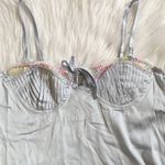 Cider Satin Sweetheart Baby Doll Rainbow Lace Trim Mini Dress Size M NWT Photo 3