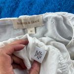 Jennifer Grace Solid White Eyelet Bubble Hem Tank Top Photo 7