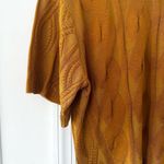 Chloé Chloe Golden Yellow Wool Silk Blend Cable Knit Relaxed Short Sleeve Sweater XS Photo 5