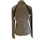 New Balance Heather Black & White Long Sleeve Zip Up Front Side Pockets Jacket Photo 1