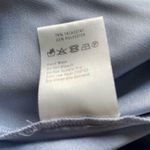 Nanushka Siwa Dress Wrap Long Sleeve Satin Light Blue Size Medium Photo 14