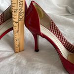 Anne Klein red pointy toe patent leather heels Photo 1