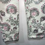 Anthropologie  Pilcro Crop Jeans Womens 25 Light Paisley Pattern Slim Leg Photo 3