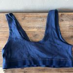 Anthropologie  Navy Blue Ribbed Bralette Size Large NWT Photo 2
