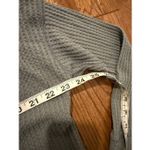 American Eagle green waffleknit oversized seam front top xs Photo 6