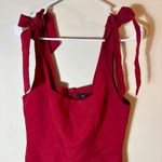 Lulus NWT  Your Sweetie Wine‎ Red Tie-Strap Mini Dress Size Small Photo 2