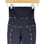 Free People movement high rise legging red blue white stitching Photo 5