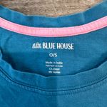 Little Blue House Teal Sleeping Dog Graphic Night Shirt Short Sleeve H16 Photo 1