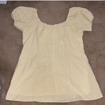 Altar’d State Yellow Gingham Mini Dress Photo 0