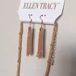 Ellen Tracy  Tassel Set Pave crystals Necklace Photo 2