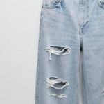 ZARA Ripped Wide Leg Jeans Photo 10