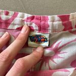 Vintage Hibiscus Summer Shorts Pink Size M Photo 6