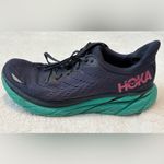 Hokas Clifton 8‎ Running Sneakers Navy Blue Teal Pink Photo 8