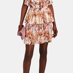 ALCER mini tiered dress Orange Size 4 Photo 2