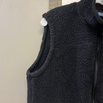 Free Country  Women’s Black Teddy Bear Zip-Up Sleeveless Vest with Pockets-Large Photo 9