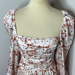 Acler Womens Dress Size US 4/AU 8 Mannock Terrazzo Gathered Pleated Satin Mini N Brown Photo 6