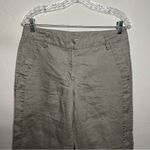 Sandro  Taupe 100% Linen Trouser Straight Leg Pants Photo 2