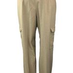NA-KD Women's Tan Khaki High Rise Cargo Straight Trouser Dress Pants Size 36 Photo 2