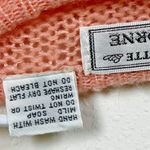 VTG Charlotte Van Horne Peach Appliqué & Rhinestone Grandma Sweater Size M Pink Size M Photo 2