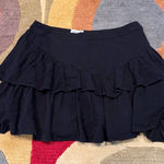 superdown  Black Mini Ruffle Skirt Preppy Style Women’s Size Small Photo 0