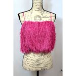 Sunday in Brooklyn  Fringe Cami Hot Pink size L Photo 3