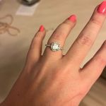 LAFONN SIMULATED DIAMOND ENGAGEMENT RING Silver Size 6 Photo 2
