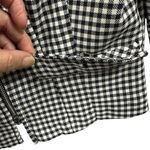 All that jazz Vintage 80s  Black White Checker Crop Zip Up Jacket Top Size 4 Photo 9