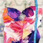 VTG Cache Womens Satin Floral Trumpet Maxi Dress Size 2 Formal Evening Prom Y2K Photo 7