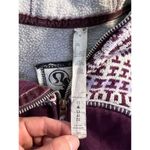 Lululemon Women's Scuba Hoodie Purple Fair Isle Full Zip Long Sleeve Photo 8
