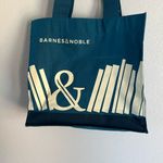Barnes & Noble Canvas Tote Bag Teal 14" Shopper Book Bag Durable Reusable NEW Blue Photo 5