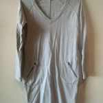 Athleta  V-neck long sleeve gray dress size medium tall Photo 0