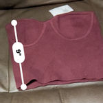 Forever 21  Tube Top - Women's M - Burgundy Ribbed Sweater Photo 7
