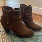 JUST FAB Brown Ankle Boots Photo 0