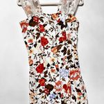 Vintage Stella floral pearl button down mini dress sweetheart neckline Multiple Photo 1