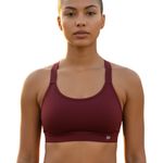 Elegant Maroon Sports Bra for Women Red Size M Photo 0
