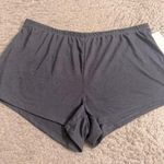 Stars Above Charcoal Grey Slub Knit Lounge Sleep Shorts - size XL Photo 0