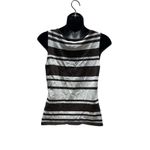 Jones New York  Y2K Striped V-Neck Ring Strap Tank Top Photo 3
