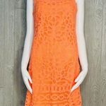 Lilly Pulitzer 52704 sleeveless Casual beach sundress lace style orange midi dre Photo 2