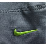 Nike  Womens Athletic Capri Pants Cropped Performance Gray Neon Green Logo L Photo 1