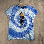 Polo Ralph Lauren Polo Bear Tie Dye T Shirt Womens Size S Short Sleeve Tee Blue Photo 1