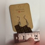 Handmade Chocolate Bar Earrings Brown Photo 3