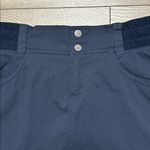 Title Nine  17” Clamber Stretch Hiking Casual Travel Skirt Skort Navy Blue Size 6 Photo 2