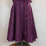 Marina Dress Strapless Lace Plum Purple Wedding Guest Bridesmaid Formal‎ Size 10 Photo 5