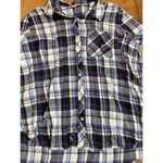 Woolrich Men’s Blue White Plaid Button Up Collar Shirt Sz XXL Photo 7