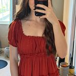 Western Dress Orange Photo 3