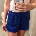 CARAMELA Ruffle Blue Shorts with pockets Photo 0